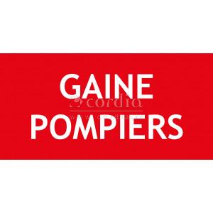 Panneau gaine pompiers – 200x100 mm