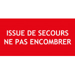Panneau issue de secours – 150x50 mm