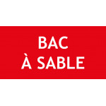 Panneau bac à sable – 150x50 mm