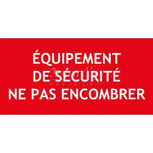 Panneau équipement de sécurité – 150x50 mm