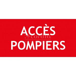 Panneau accès pompiers – 150x50 mm