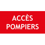 Panneau accès pompiers – 150x50 mm