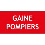 Panneau gaine pompiers – 150x50 mm