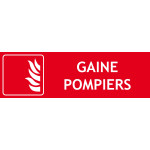 Panneau gaine pompiers – 300 x 100 mm