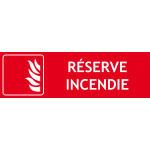 Panneau réserve incendie – 300 x 100 mm