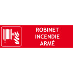 Panneau robinet incendie armé – 300 x 100 mm