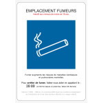Panneau emplacement fumeur - Format A5
