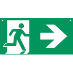 Panneau évacuation droite – L.600 x H.300 mm