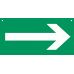 Panneau évacuation flèche – L.600 x H.300 mm