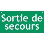 Panneau sortie de secours – L.600 x H.300 mm