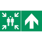 Point de rassemblement devant – L.300 x H.150 mm
