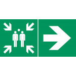 Point de rassemblement à droite – L.300 x H.150 mm