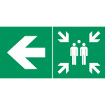 Point de rassemblement à gauche – L.300 x H.150 mm