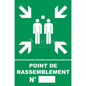 Panneau PVC Point de rassemblement – L.400 x H.600 mm