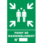 Panneau PVC Point de rassemblement – L.400 x H.600 mm