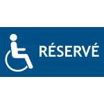 Signalisation réservé handicapé – PVC – L.300 x H.150 mm