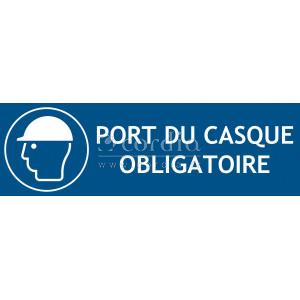 Panneau casque obligatoire – L.300 x H.100 mm