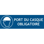 Panneau casque obligatoire – L.300 x H.100 mm