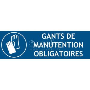 Panneau gants obligatoires – L.300 x H.100 mm