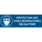 Panneau protection voies respiratoires 1 – L.300 x H.100 mm