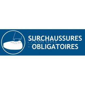 Panneau sur–chaussure obligatoire – L.300 x H.100 mm