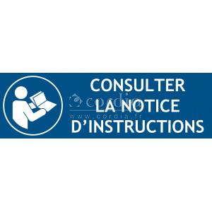 Panneau consulter notice – L.300 x H.100 mm