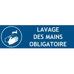 Panneau lavage mains obligatoire – L.300 x H.100 mm