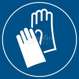 Panneau gants obligatoires – L.200 x H.200 mm
