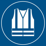 Panneau gilet haute visibilité – L.200 x H.200 mm