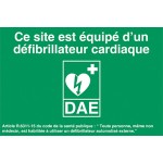 Panneau site équipé d'un DAE – PVC – L.300 x H.200 mm