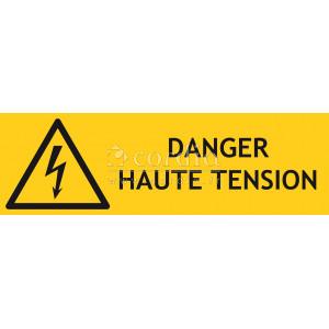 Panneau danger haute tension – L.300 x H.100 mm