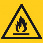 Panneau matières inflammables – L.200 x H.200 mm