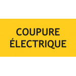 Panneau coupure électrique – L.200 x H.100 mm