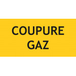 Panneau coupure gaz – L.200 x H.100 mm