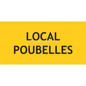 Panneau local poubelles – L.200 x H.100 mm