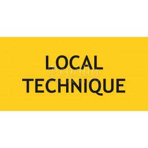 Panneau local technique – L.200 x H.100 mm