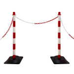 Chaine montée sur poteaux PVC