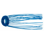 Plomb plastique bleu – lot de 300