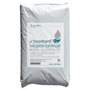 Absorbant végétal ignifugé 8 kg 45L