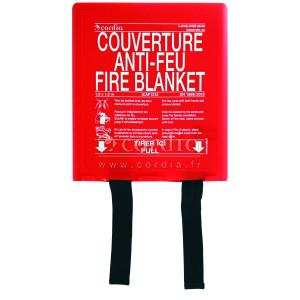 Couverture anti–feu 1,2m x 1,2m – Boitier PP