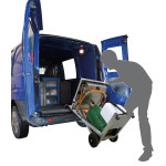Rangement facile dans un utilitaire