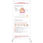 X-banner - Triangle du feu & classes de feu