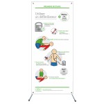 X-banner - Premiers secours : défibrillateur
