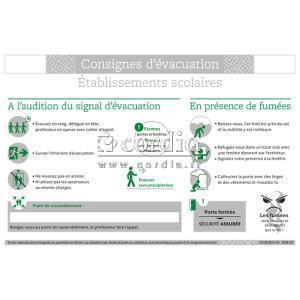 Consignes d'évacuation établissements scolaires