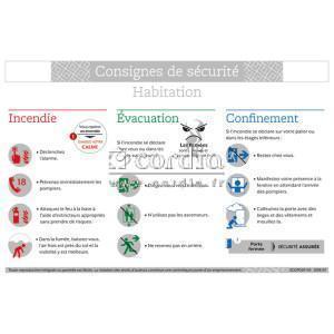 Consignes de sécurité habitation