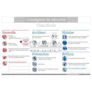 Consignes de sécurité chaufferie