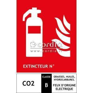 Panneau extincteur B - L.125 x H.190 mm - lot de 250