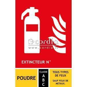 Panneau extincteur ABC - L.125 x H.190 mm - lot de 250