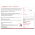 Panneau Informations légales entreprise