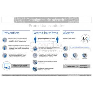 Consigne de sécurité protection sanitaire